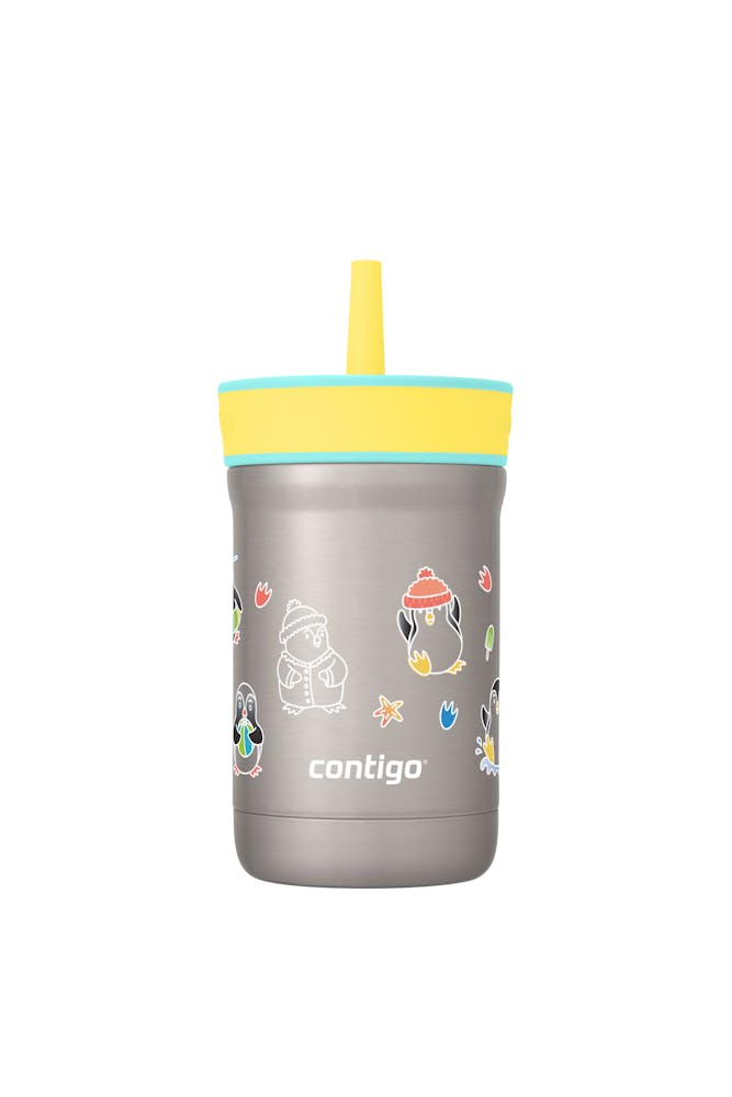 Kids Leighton Spill-Proof Stainless Steel Tumbler with Straw, 12oz S1