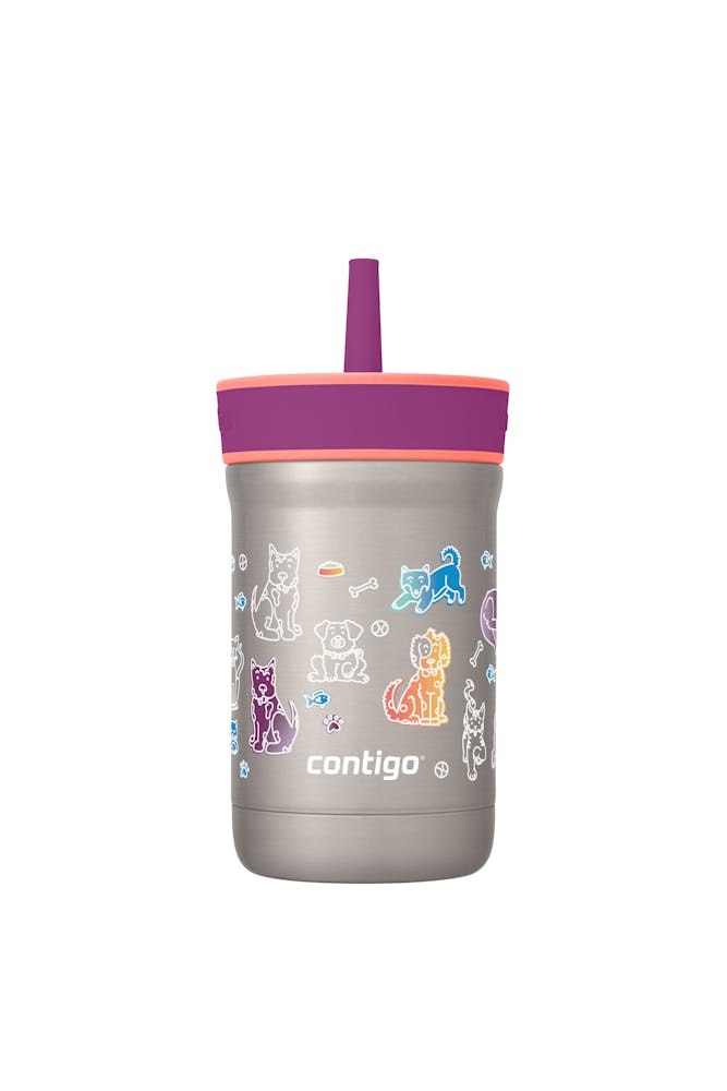 Kids Leighton Spill-Proof Stainless Steel Tumbler with Straw, 12oz S1
