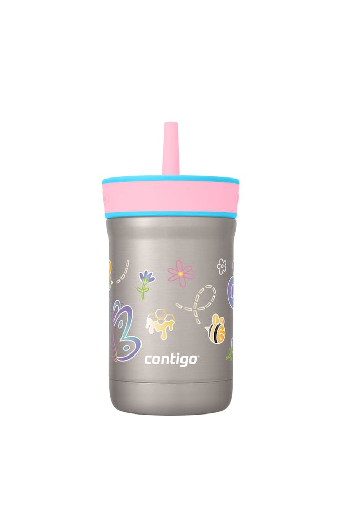Kids Leighton Spill-Proof Stainless Steel Tumbler with Straw, 12oz S1